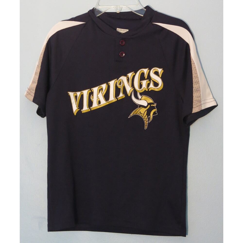 NFL MINNESOTA VIKINGS #10 Jersey Size M Youth Fran Tarkenton Blue Football